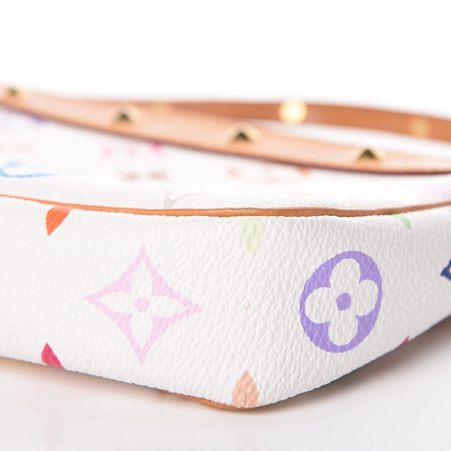 Louis Vuitton Monogram Multicolor Pochette Accessories White 11 of 12