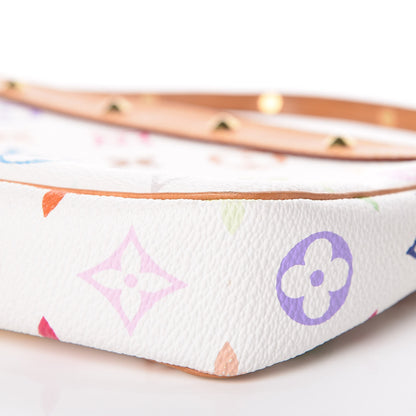 Louis Vuitton Monogram Multicolor Pochette Accessories White 11 of 12