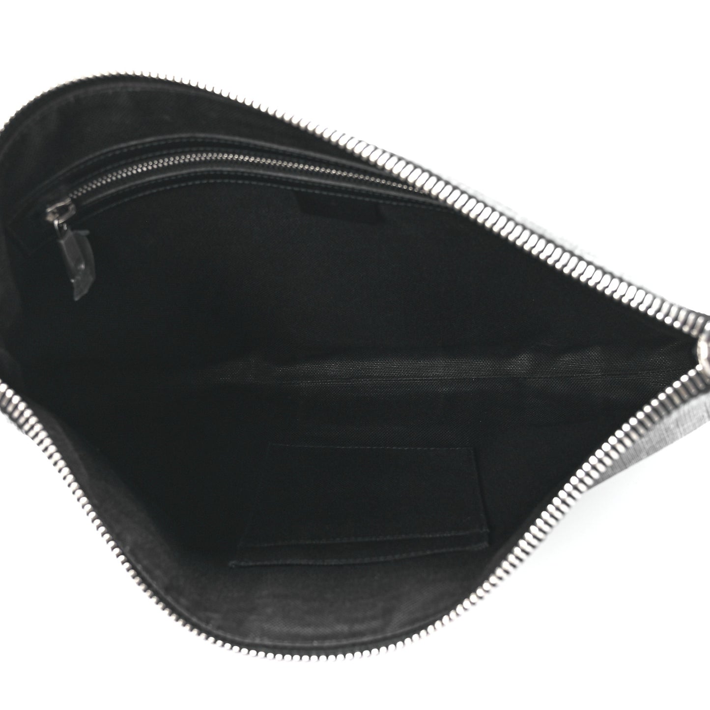 Soft GG Supreme Monogram Appia Calfskin Web East West Messenger Bag Black Grey