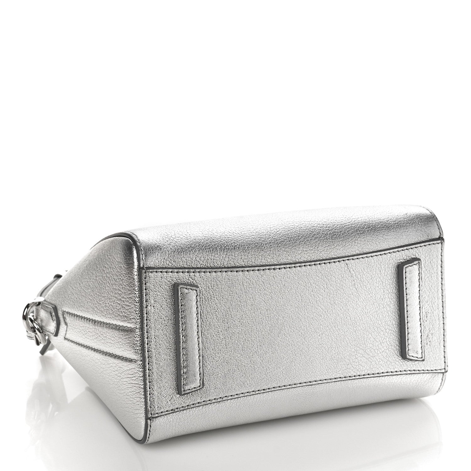 Givenchy Metallic Sugar Goatskin Mini Antigona Silver 4 of 9