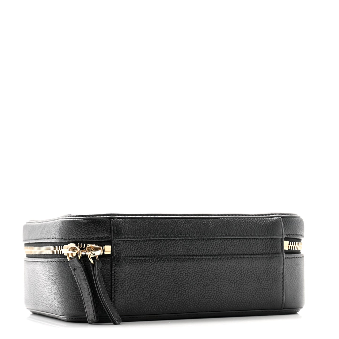 Caviar Quilted Medium CC Filigree Vanity Case Black