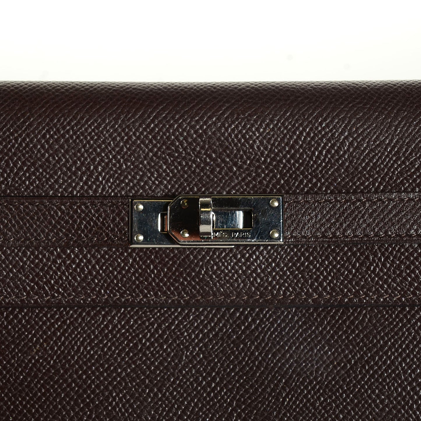 Epsom Kelly Longue Wallet Chocolate