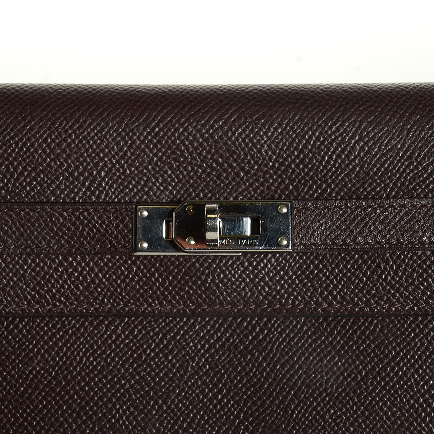 Hermes Epsom Kelly Longue Wallet Chocolate 26 of 30