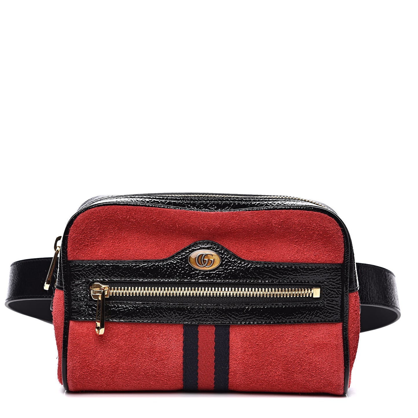 Suede Small Ophidia Belt Bag 85 34 Hibiscus Red