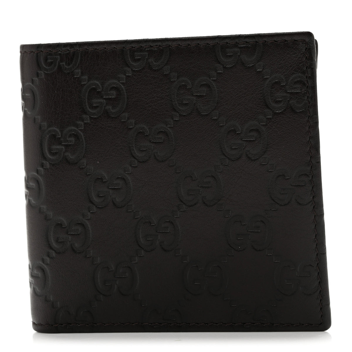 Guccissima Bi-Fold Wallet Brown