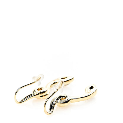 John Hardy 18K Yellow Gold Diamond Cobra Drop Earrings 3 of 4