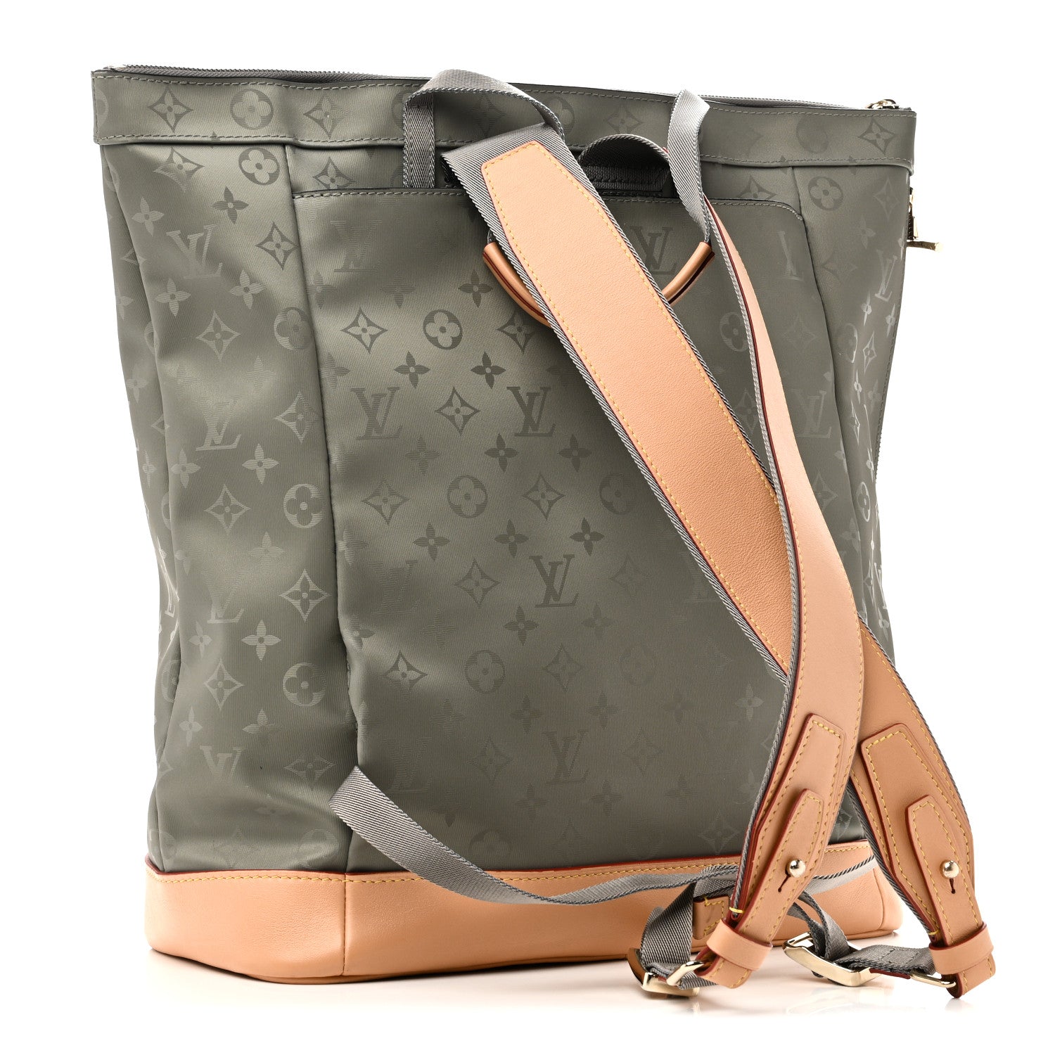 Louis Vuitton Monogram Titanium Backpack Tote 3 of 9