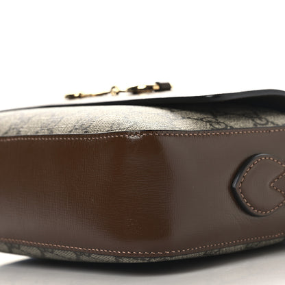 Gucci GG Supreme Monogram Small Horsebit 1955 Shoulder Bag Beige Brown Sugar 10 of 10