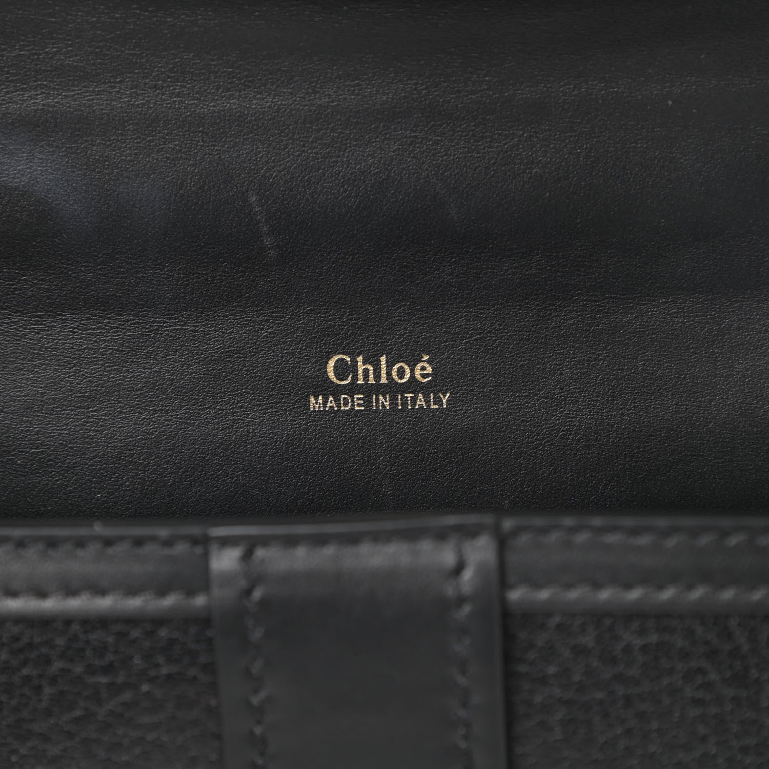 Chloe Shiny Goatskin Calfskin Mini Aby Chain Shoulder Bag Black 6 of 12