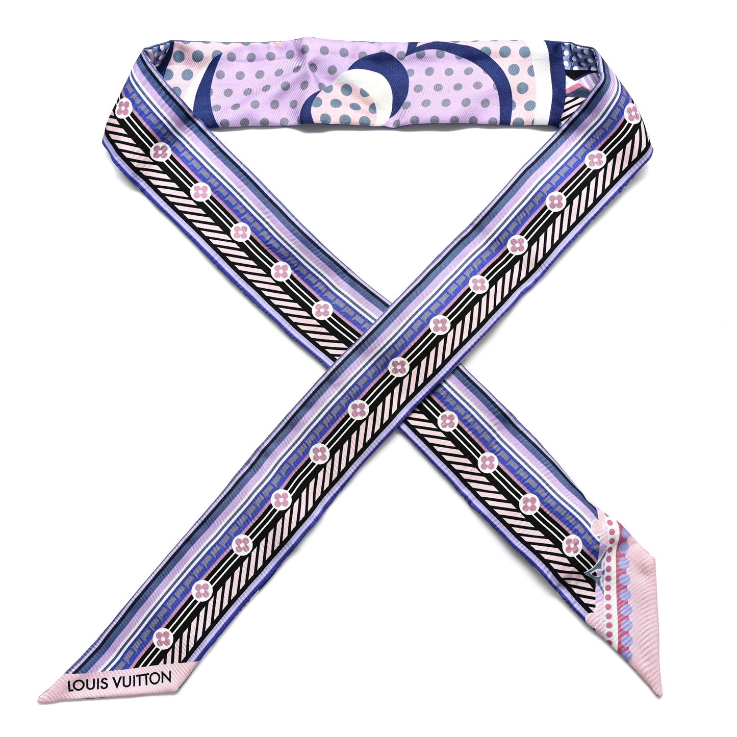 Silk Pop Monogram BB Bandeau Bleuet