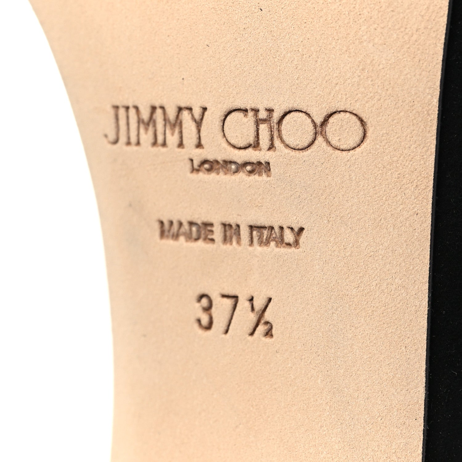 Jimmy Choo Suede Dinda 85 Sandals 37.5 Black 6 of 8