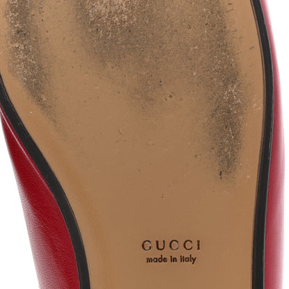 Gucci Malaga Kid Womens Princetown Slippers 39 Hibiscus Red 10 of 13