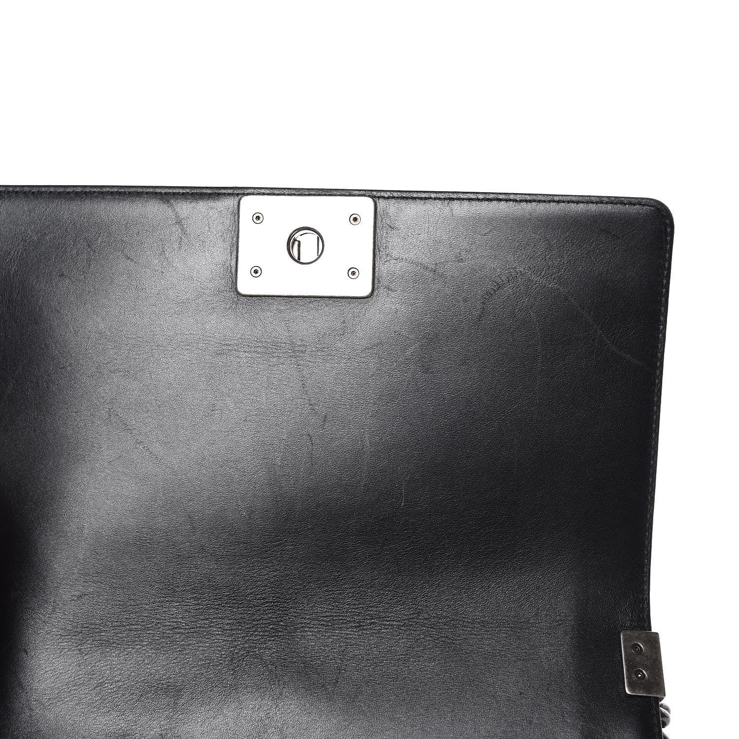 Chanel Metallic Calfskin Quilted Medium Boy Flap Black 9 of 15