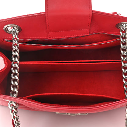 Louis Vuitton Calfskin New Wave Chain Tote Ecarlate 5 of 9