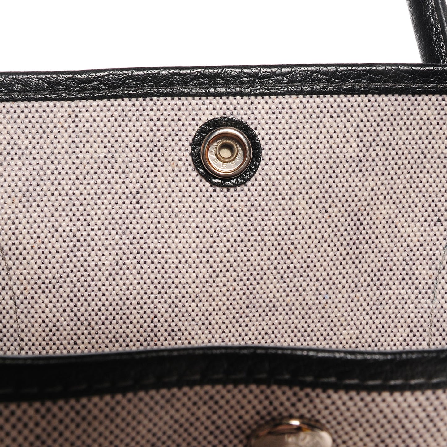 Toile Leather Garden Party 36 MM Tote Black