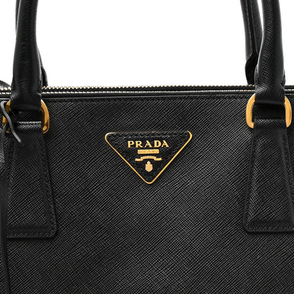 Prada Saffiano Medium Galleria Double Zip Tote Black 7 of 9