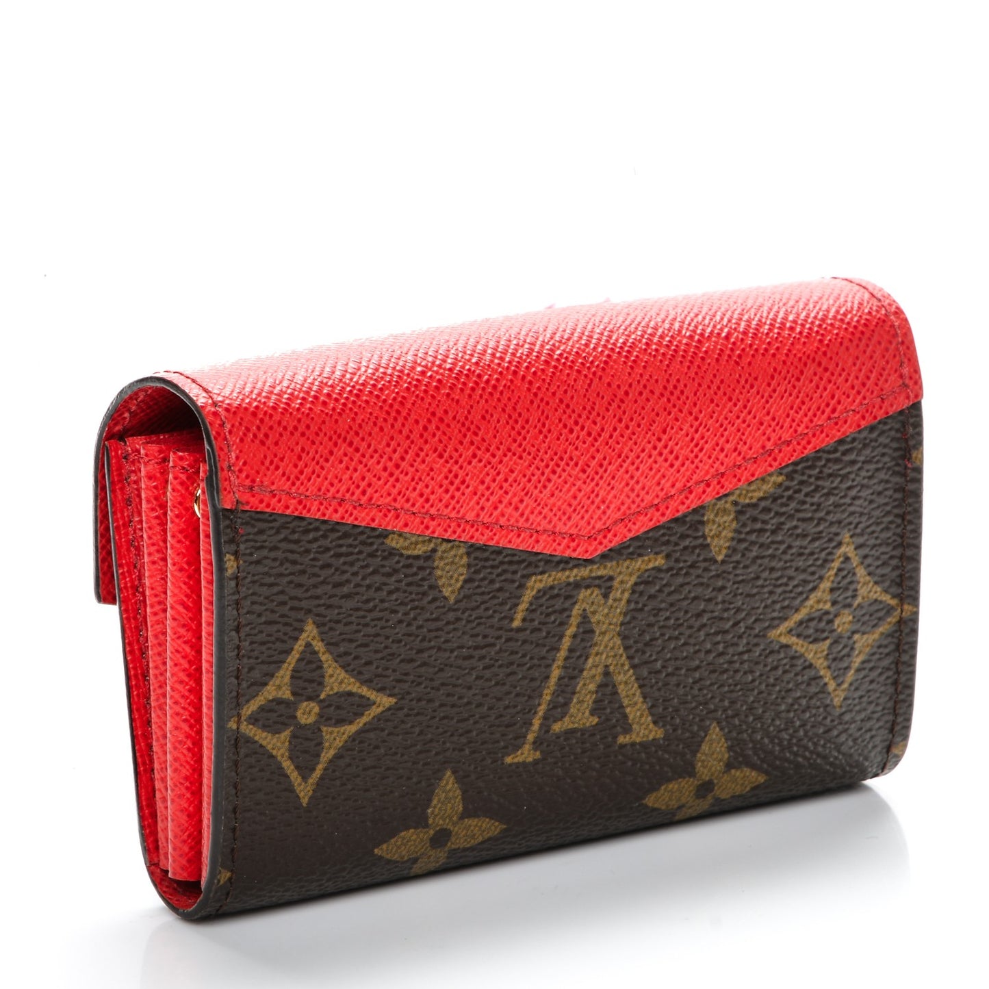 Monogram Sarah Multicartes Coquelicot