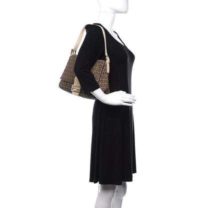 Fendi Zucchino Mama Baguette Brown 2 of 10