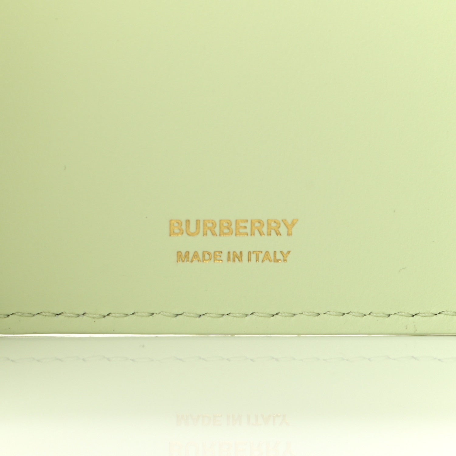 Burberry Lambskin Quilted Small Lola Folding Wallet Pistachio 6 of 10