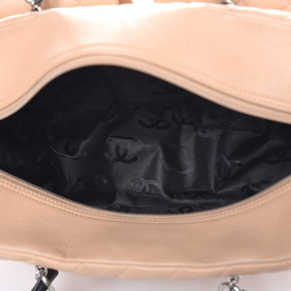 Chanel Calfskin Quilted Large Cambon Multipocket Reporter Beige Black 5 of 15