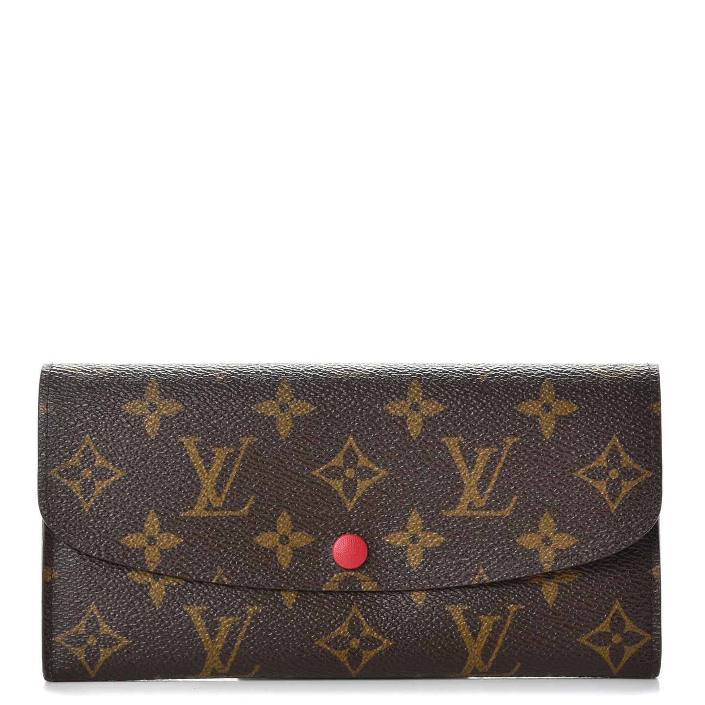 Monogram Emilie Wallet Red
