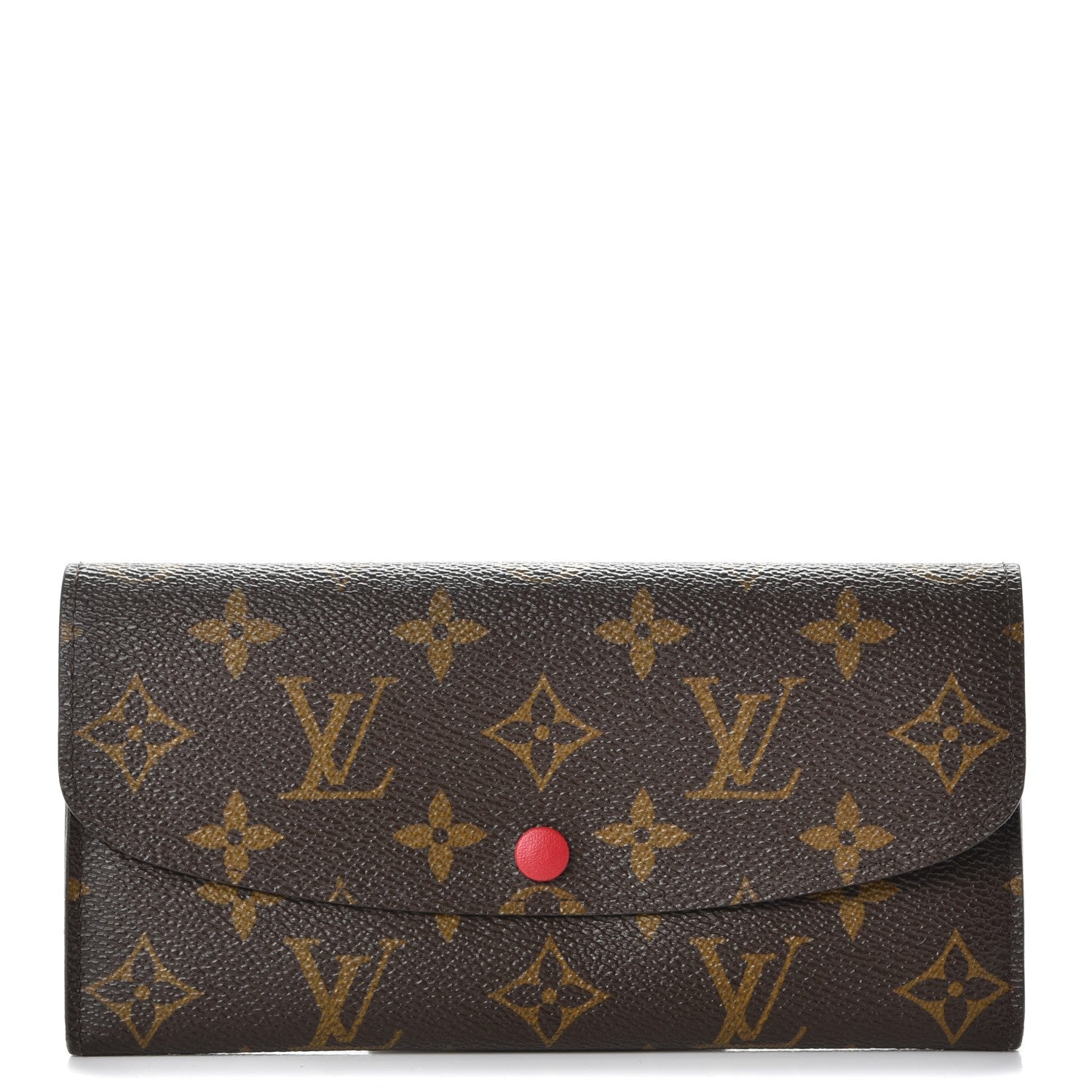 Louis Vuitton Monogram Emilie Wallet Red 1 of 12