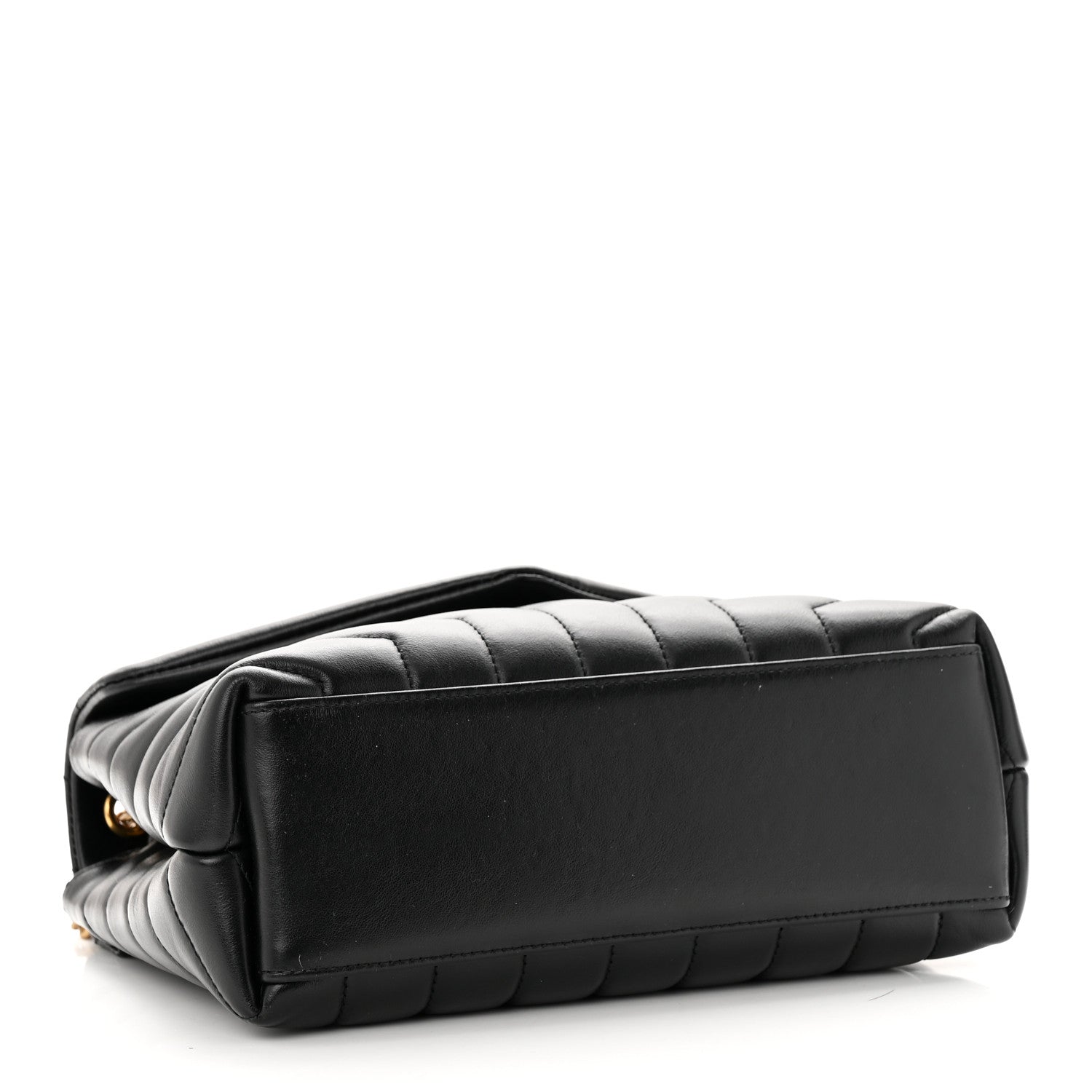 Saint Laurent Calfskin Y Quilted Monogram Small Loulou Chain Satchel Black 4 of 18