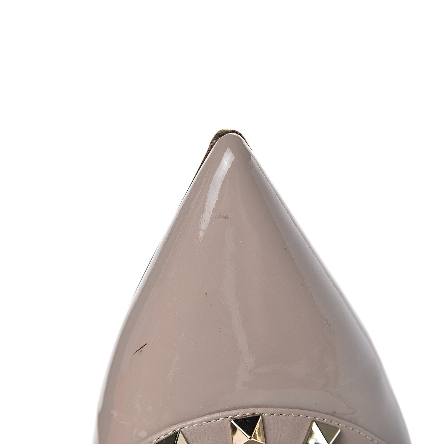 Valentino Garavani Patent Rockstud Ballerina Flats 39 Poudre 17 of 19