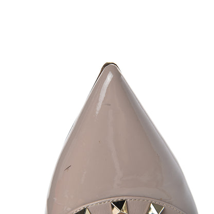 Valentino Garavani Patent Rockstud Ballerina Flats 39 Poudre 17 of 19