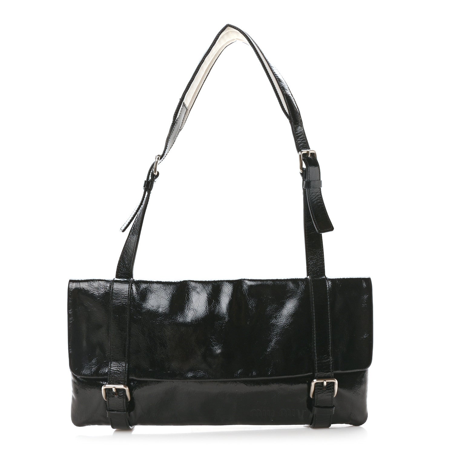 Miu Miu Vernice Tracholla Bag Black 1 of 10