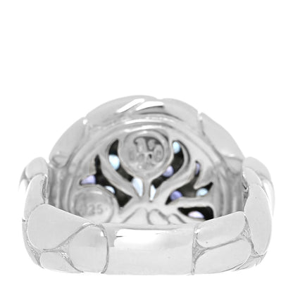 John Hardy Sterling Silver Blue Topaz Iolite Aquamarine Kali Lavafire Ring 56 7.5 3 of 5