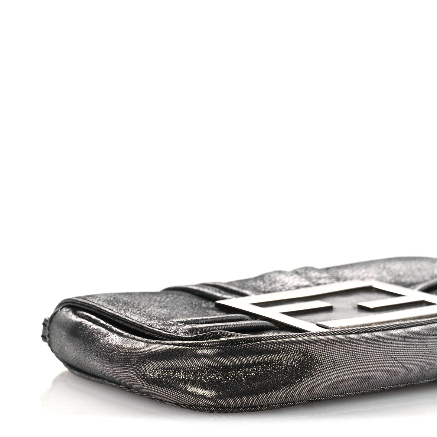 Metallic Calfskin Mia Pochette Silver