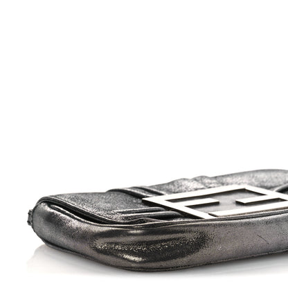 Fendi Metallic Calfskin Mia Pochette Silver 9 of 13
