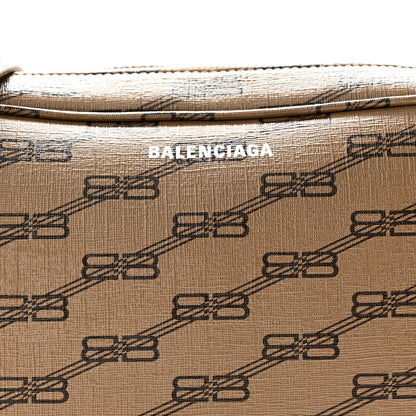 Balenciaga Coated Canvas BB Monogram Medium Signature Camera Bag Beige Brown 8 of 10
