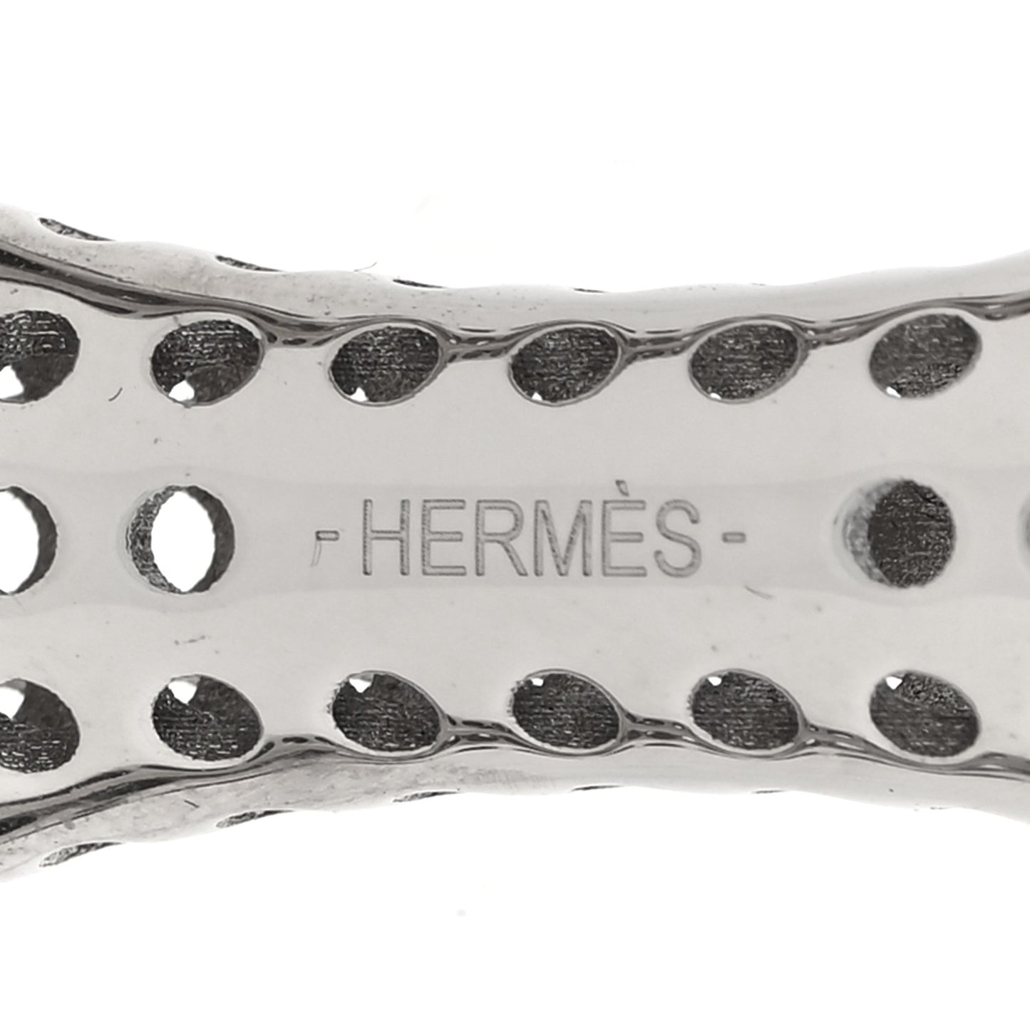 Palladium Chaine D'Ancre Perforee Scarf Ring
