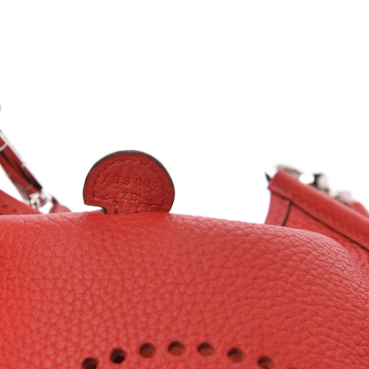 Hermes Taurillon Clemence Evelyne TPM Rouge de Coeur 7 of 10