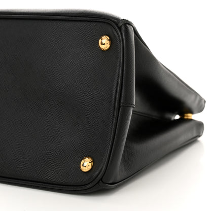 Prada Saffiano Lux Medium Galleria Double Zip Tote Black 10 of 14