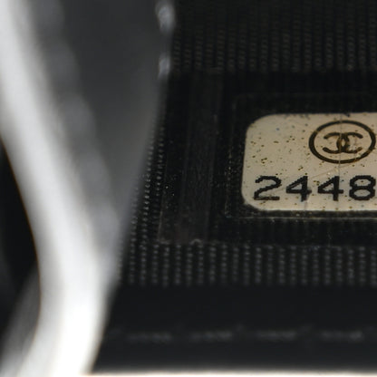 Chanel Caviar Chevron Quilted Boy Yen Wallet Black 8 of 11