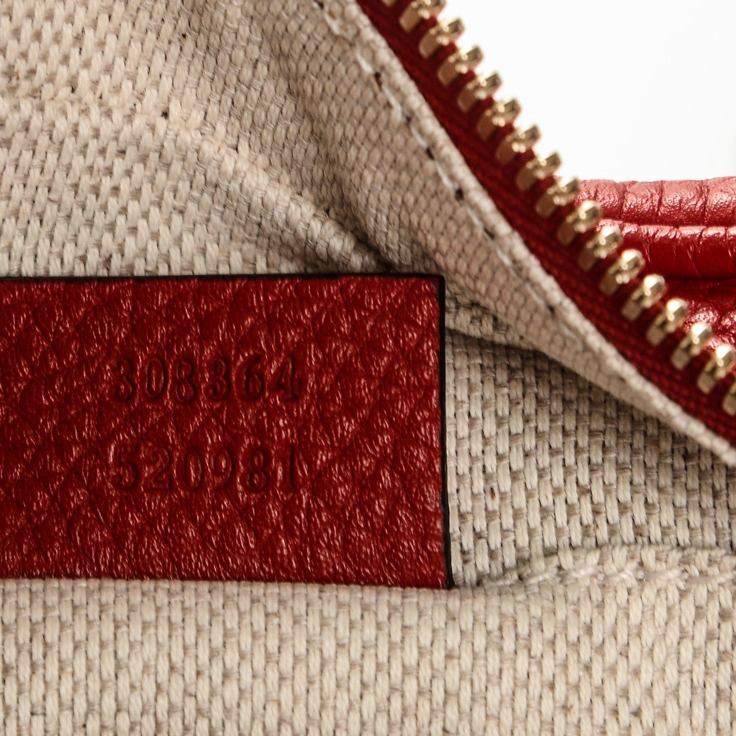 Gucci Pebbled Calfskin Small Soho Disco Bag Tabasco Red 7 of 7
