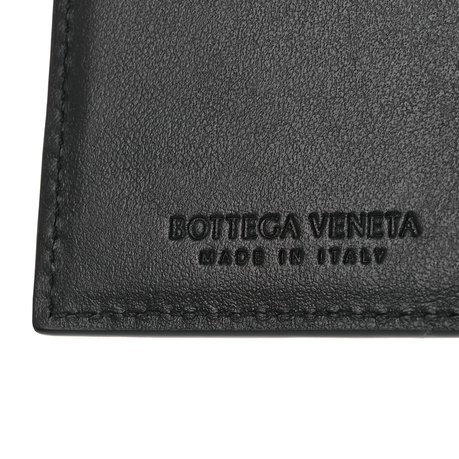 Bottega Veneta Nappa Maxi Intrecciato Bi-Fold Card Holder Black 6 of 6