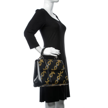 Louis Vuitton Epi Chain Flower Cluny MM Black 2 of 9