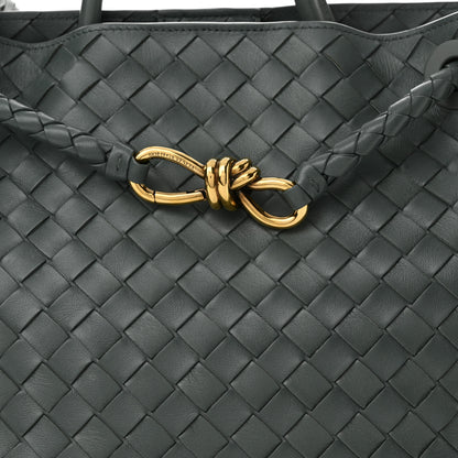 Bottega Veneta Nappa Intrecciato Medium Andiamo Shoulder Bag Slate 7 of 10