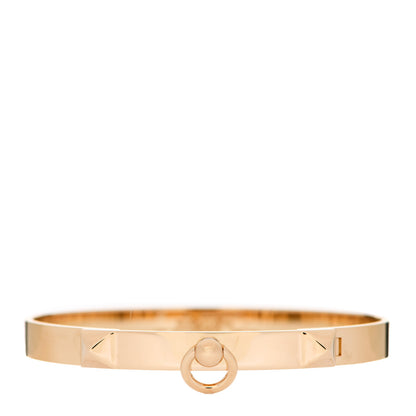 Hermes 18K Yellow Gold PM Collier De Chien Bracelet SH 1 of 3