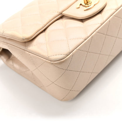 Chanel Iridescent Calfskin Quilted Mini Rectangular Flap Beige 10 of 12