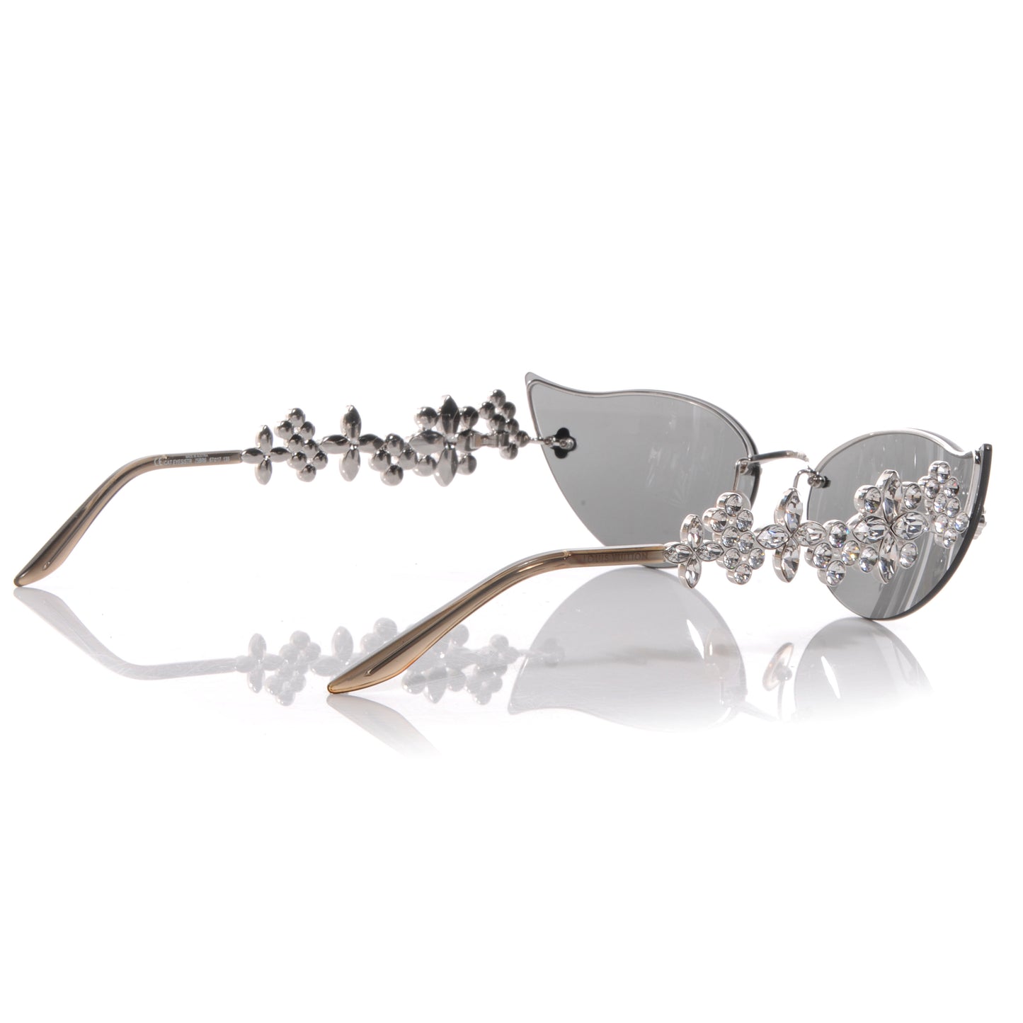 Swarovski Crystal Fleur Cat Eye Sunglasses