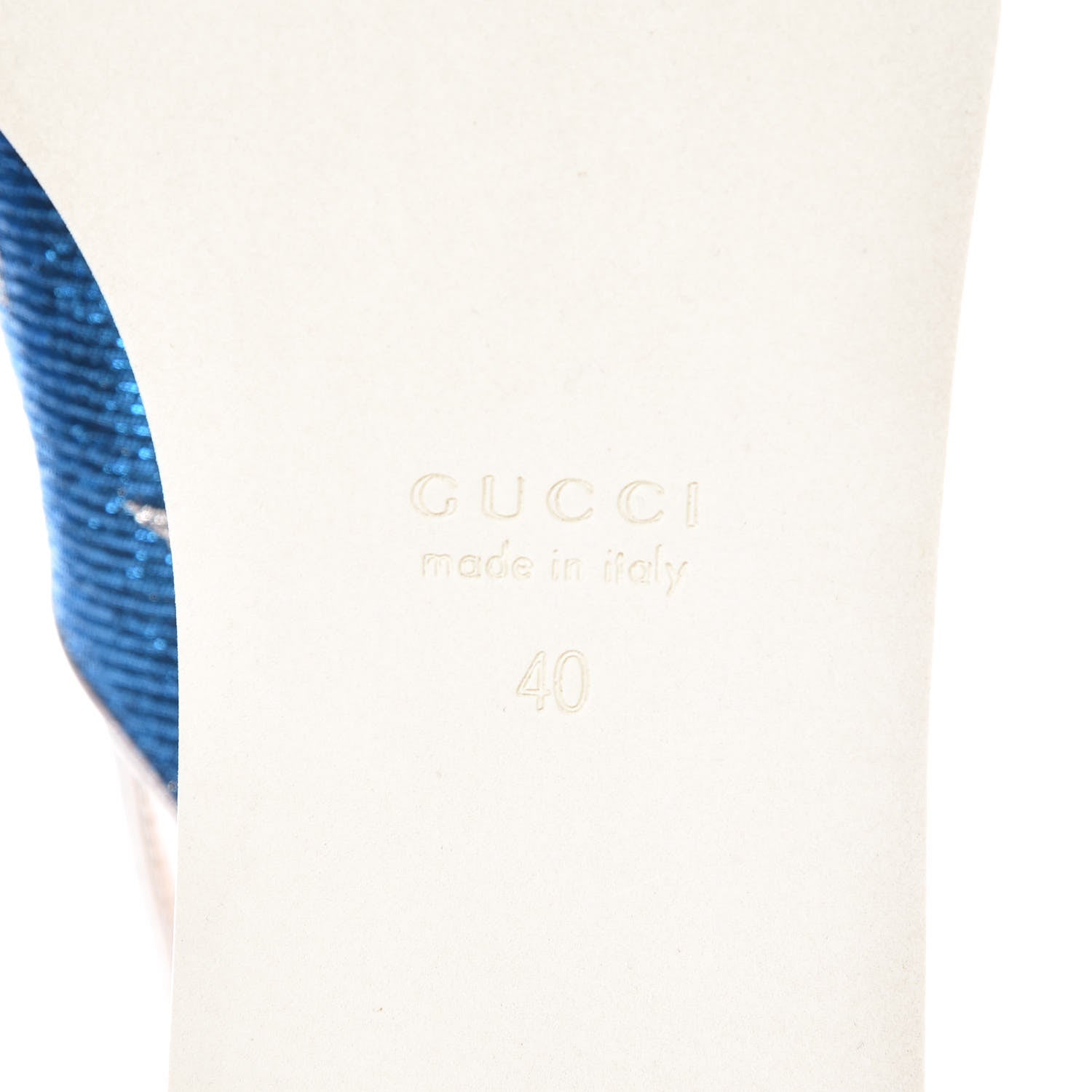 Gucci Lurex Starry Sky Crossover Platform Sandals 40 Bleuette Silver 6 of 8