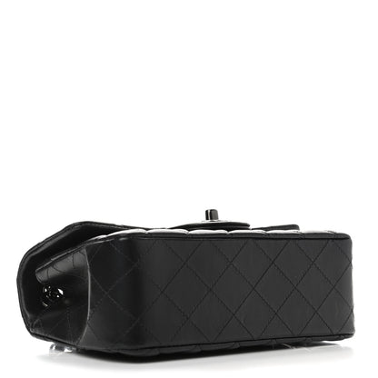 Chanel Lambskin Quilted Mini Rectangular Flap So Black 3 of 4