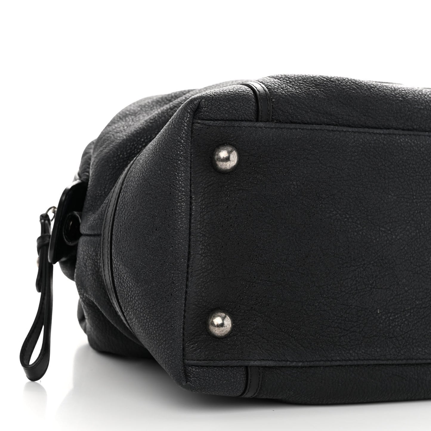 Washed Calfskin Tote Black