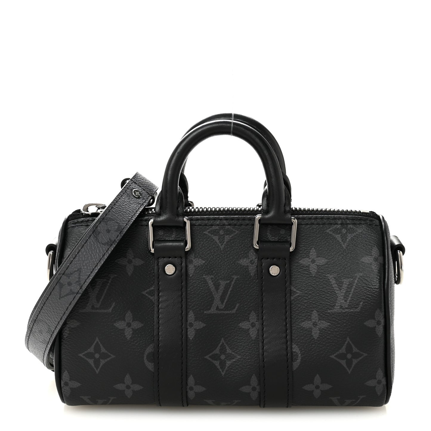Reverse Monogram Eclipse Keepall XS Black