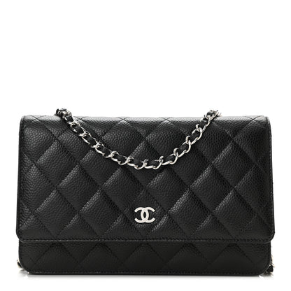 Chanel Caviar Quilted Wallet On Chain WOC Black 1 of 11